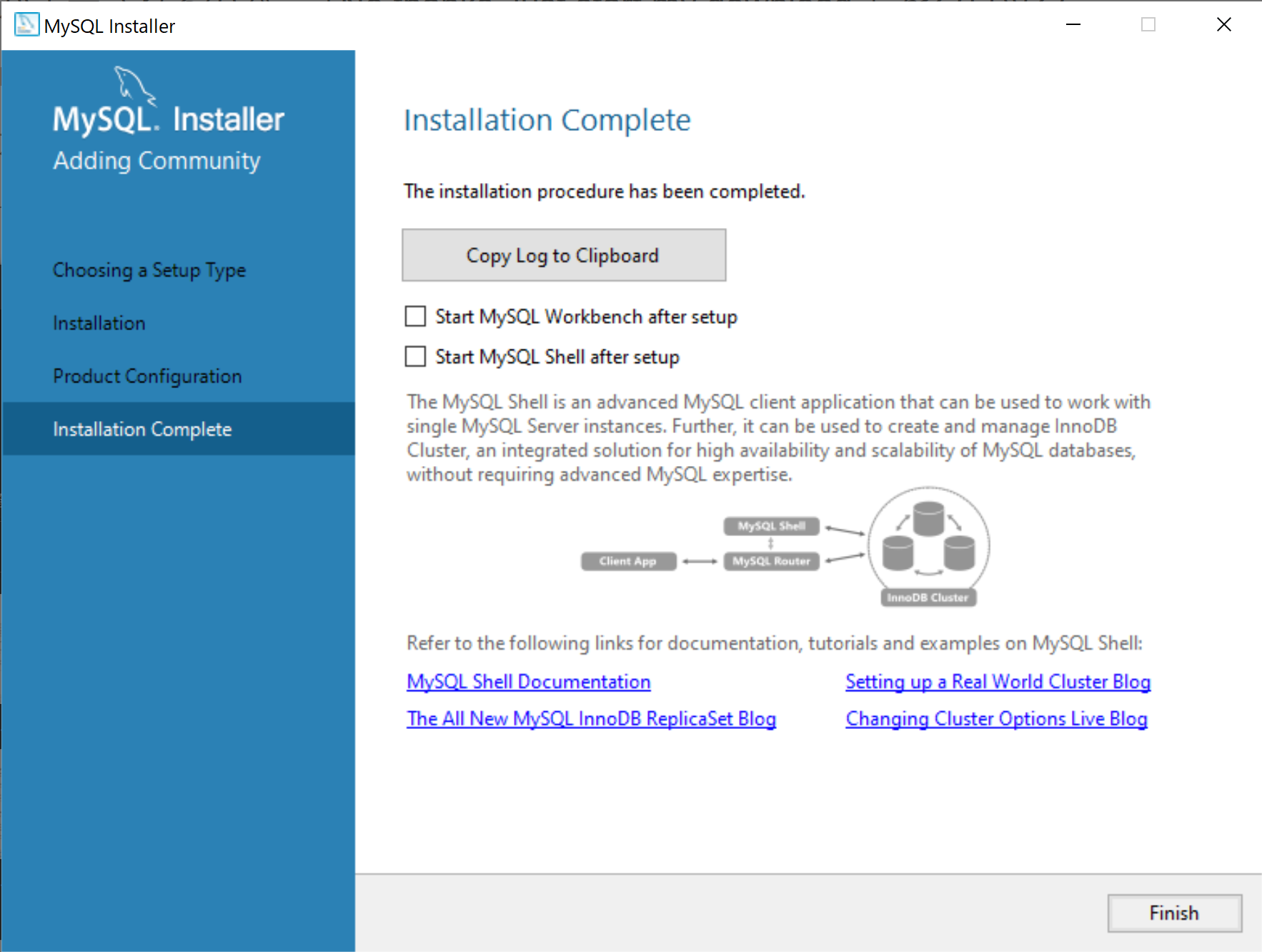installation complete