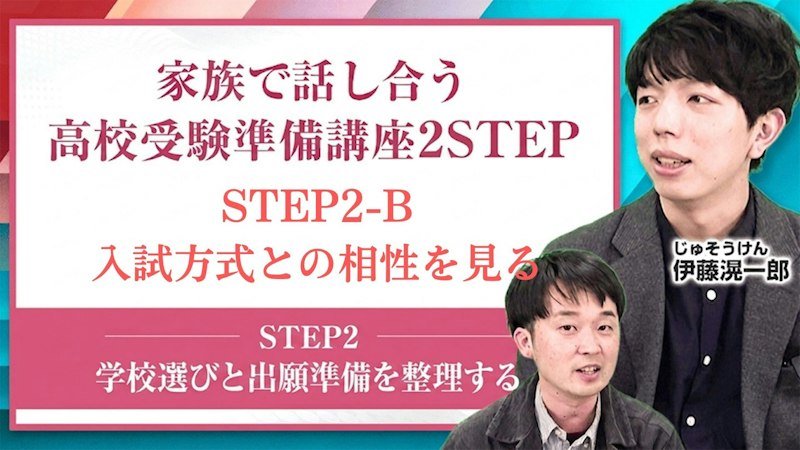 【2-B】入試方式との相性を見る【学校選びと出願準備を整理する】