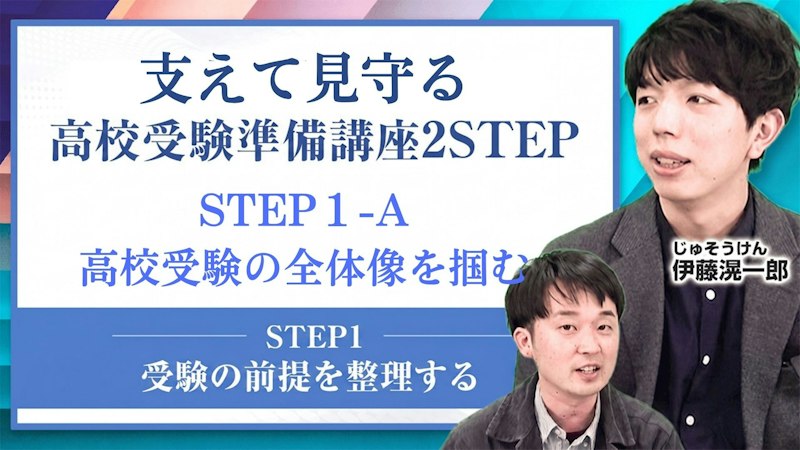 【STEP1-A】高校受験の全体像をつかむ【受験の前提を整理する】