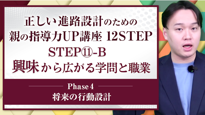 【STEP11-B】興味から広がる学問と職業