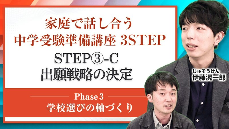 【STEP3-C】出願戦略の決定【学校選びの軸づくり】