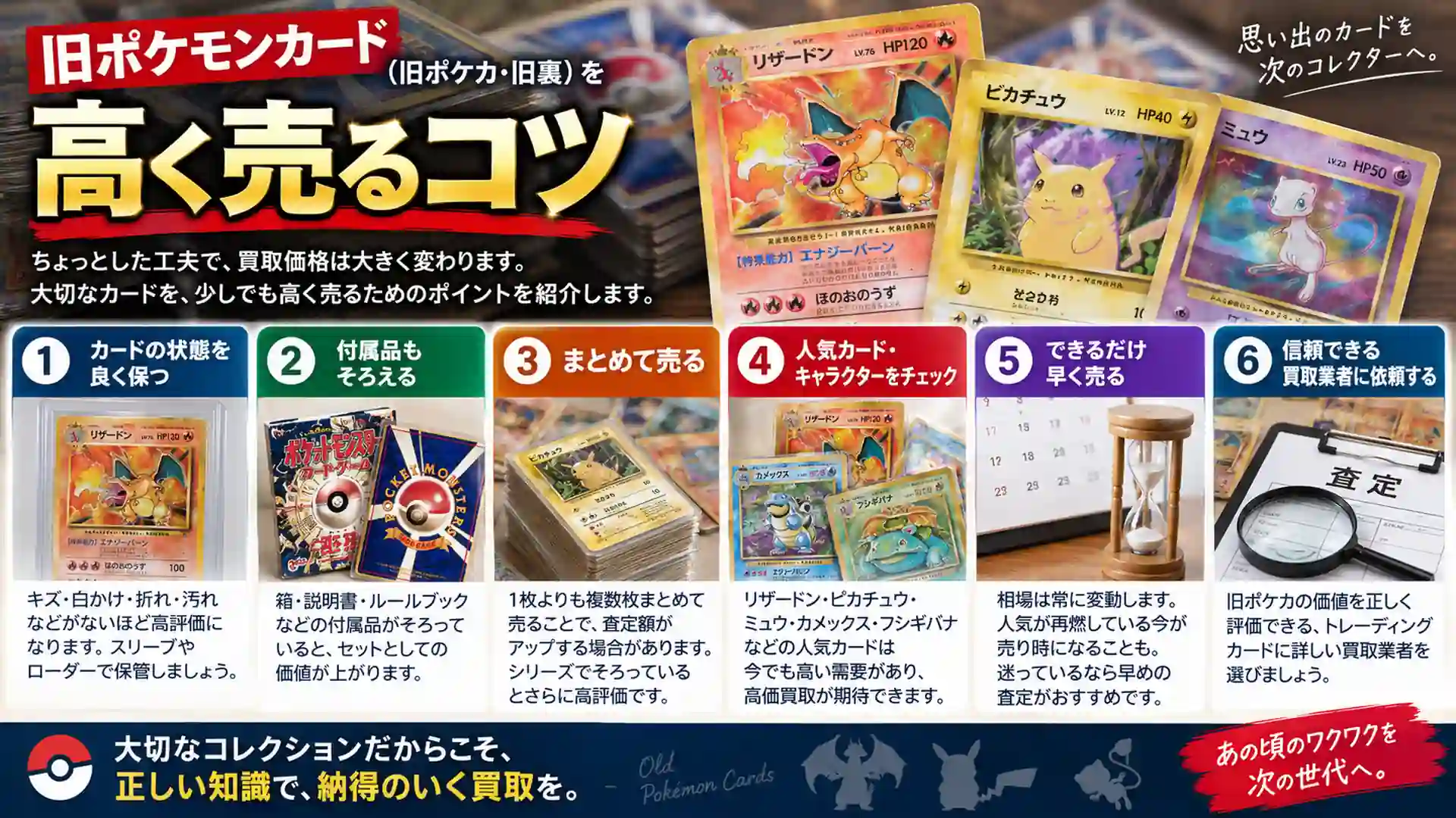 旧ポケモンカード買取ガイド｜旧ポケカの買取相場・高価買取カード