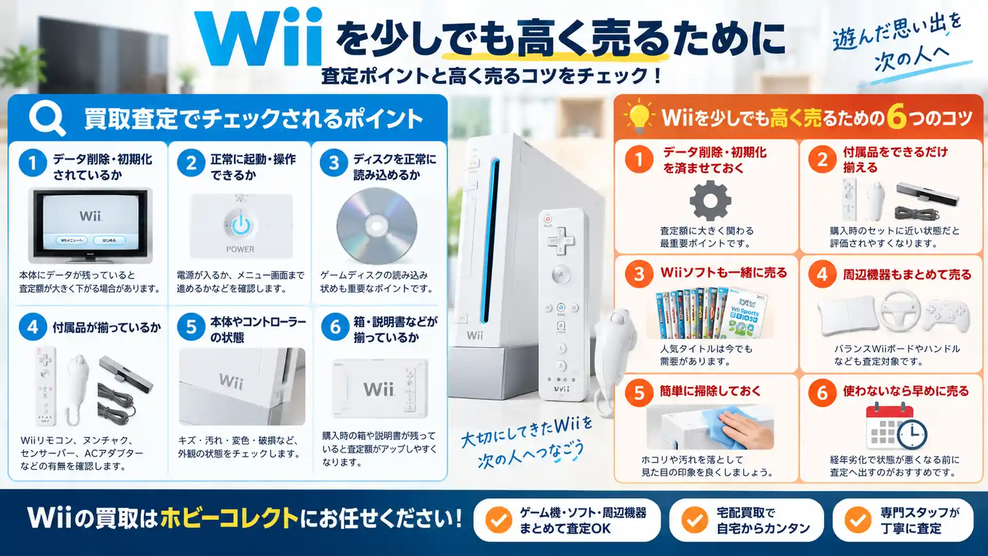 Wii買取ガイド｜買取価格・査定ポイント・高く売るコツを解説｜ホビー
