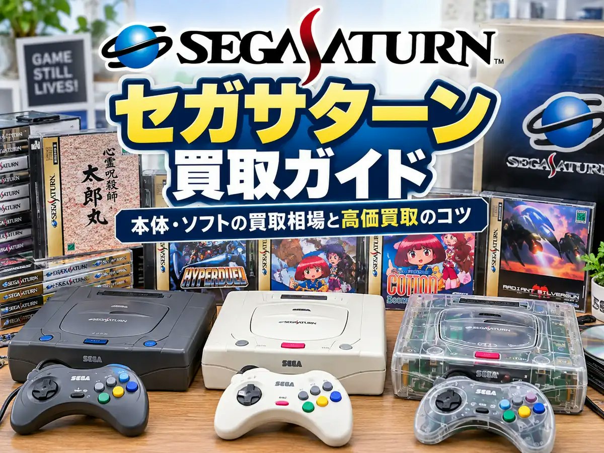 セガサターン買取ガイド｜本体・ソフトの買取相場と高価買取のコツ