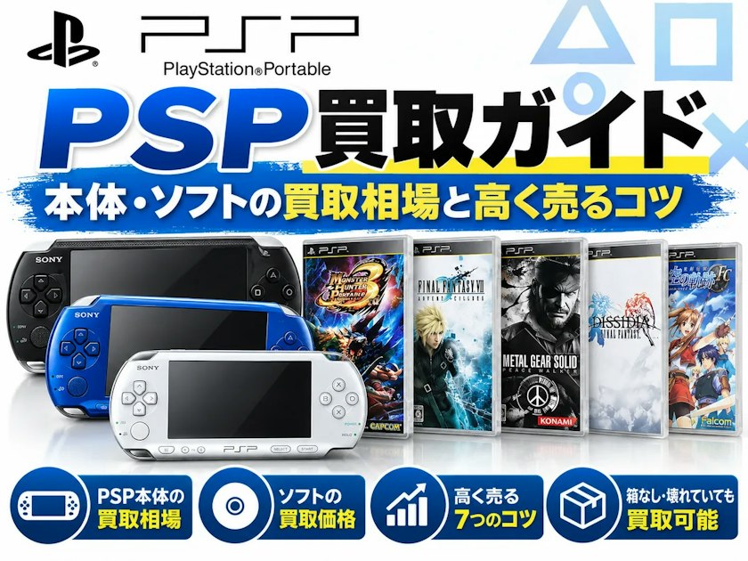 PlayStation Portable（PSP）買取ガイド｜本体・ソフトの買取相場と