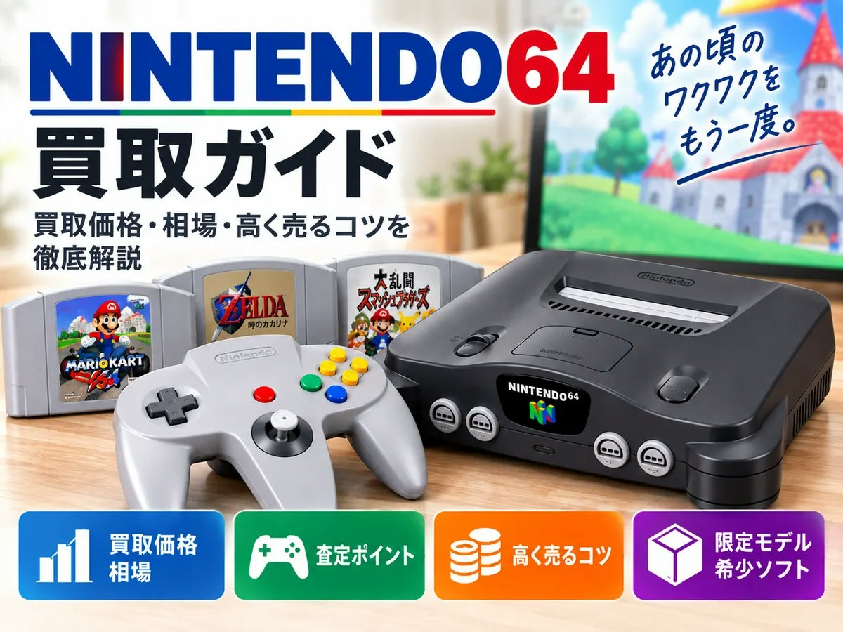 NINTENDO64買取ガイド｜買取価格・相場・高く売るコツを徹底解説