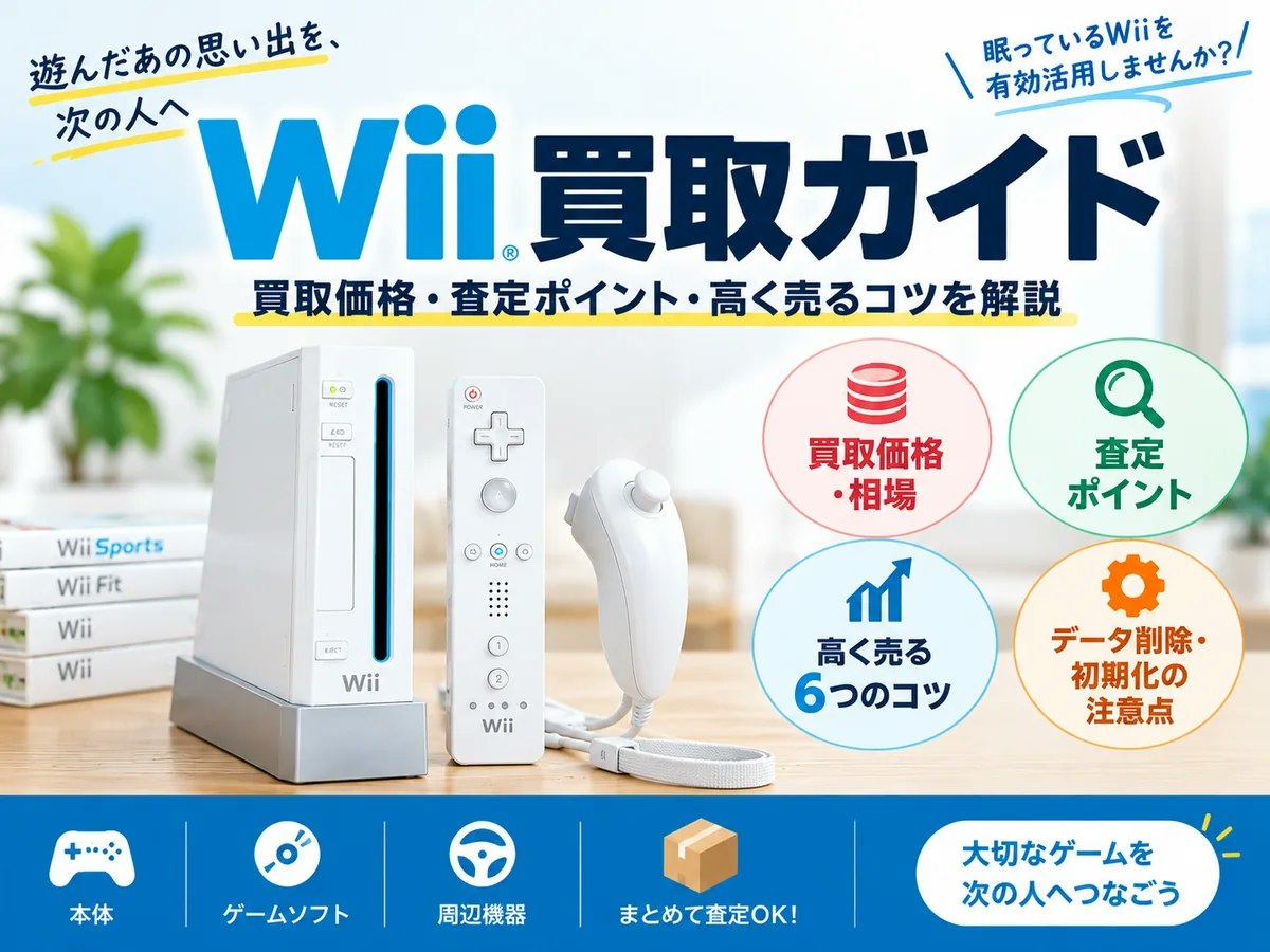 Wii買取ガイド｜買取価格・査定ポイント・高く売るコツを解説｜ホビー