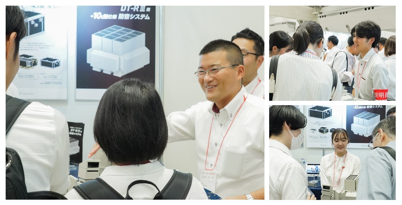 接客するヤブシタ社員