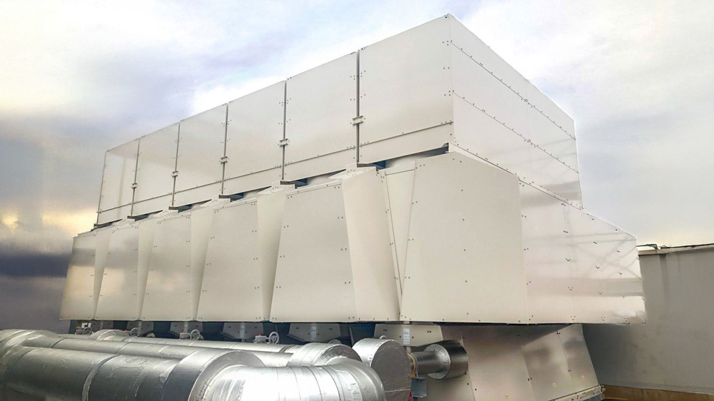 日本キヤリア様製USX向け連結設置用防音システム