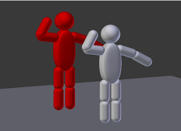 VR体操：VR仮想身体への一体感を得るための準備動作儀式の検討 の研究画像