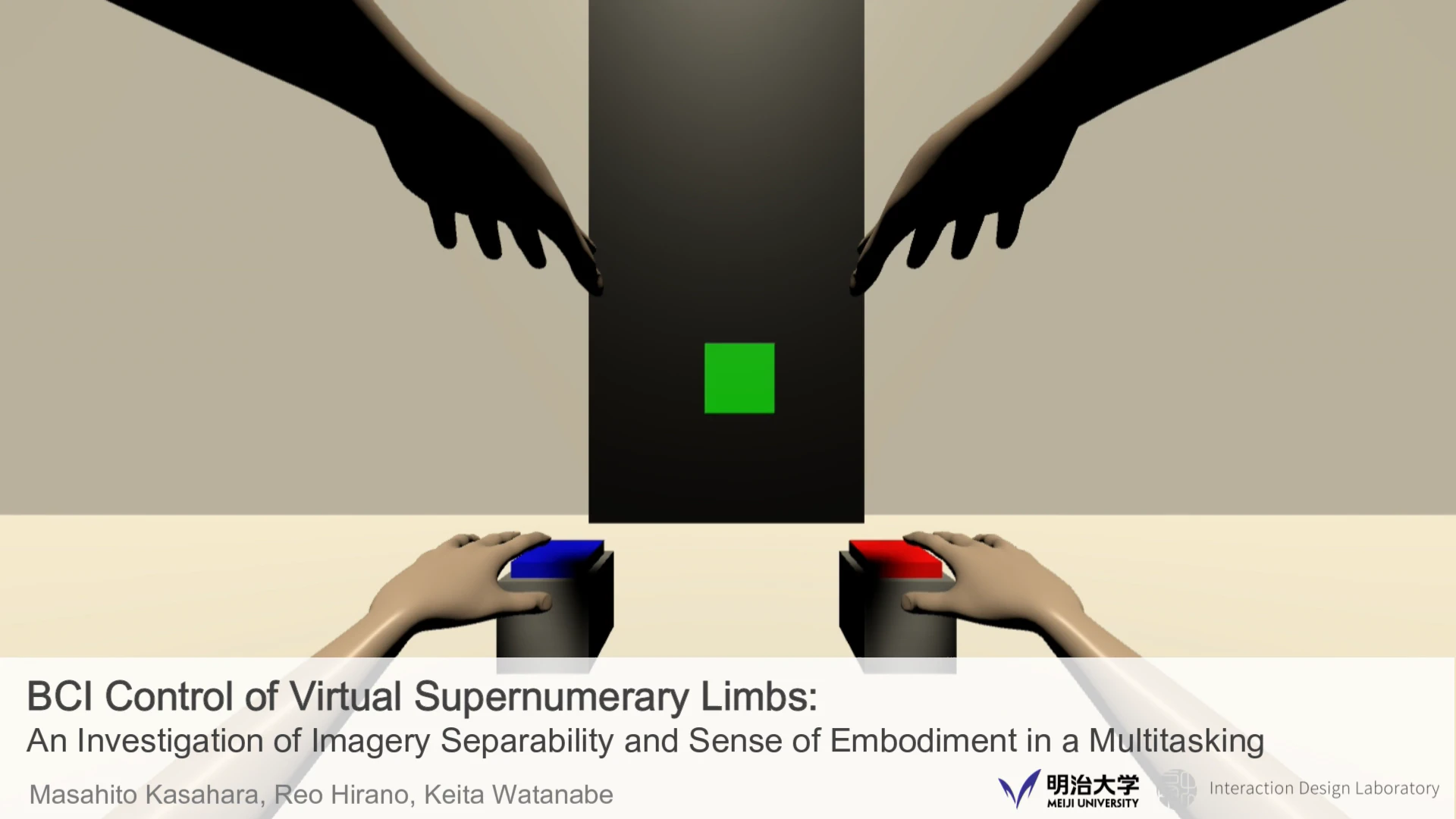 BCI Control of Virtual Supernumerary Limbs: AnInvestigation of Imagery Separability and Sense ofEmbodiment in a Multitasking の研究画像