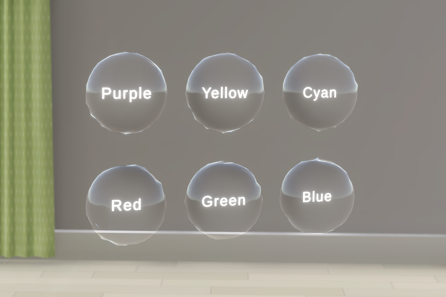 Bubble-UI： シャボン玉をメタファに用いた空間UIシステム の研究画像