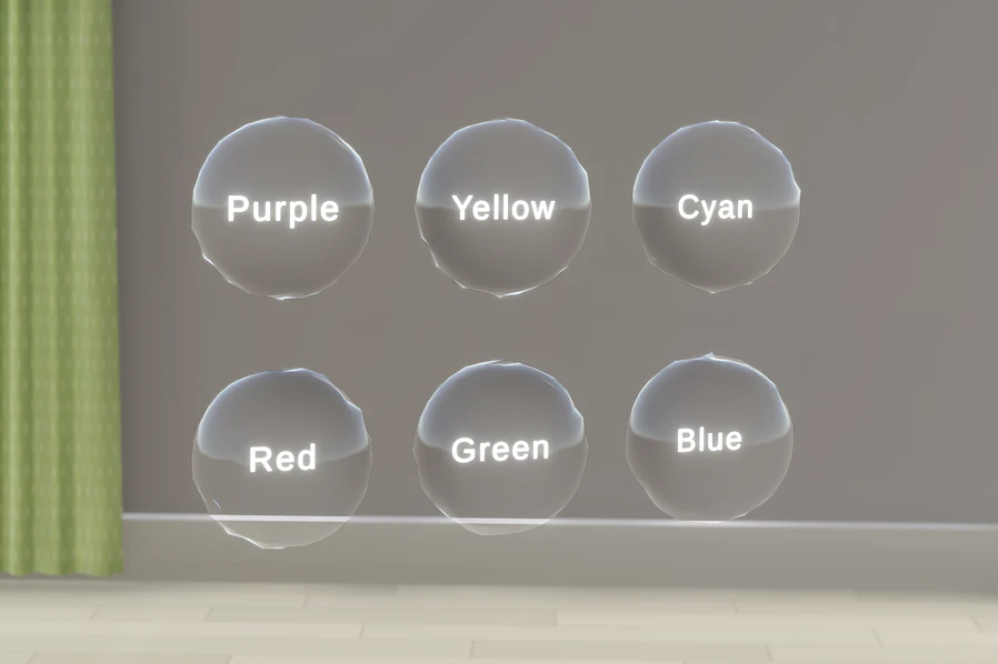 Bubble-UI： シャボン玉をメタファに用いた空間UIシステム の研究画像
