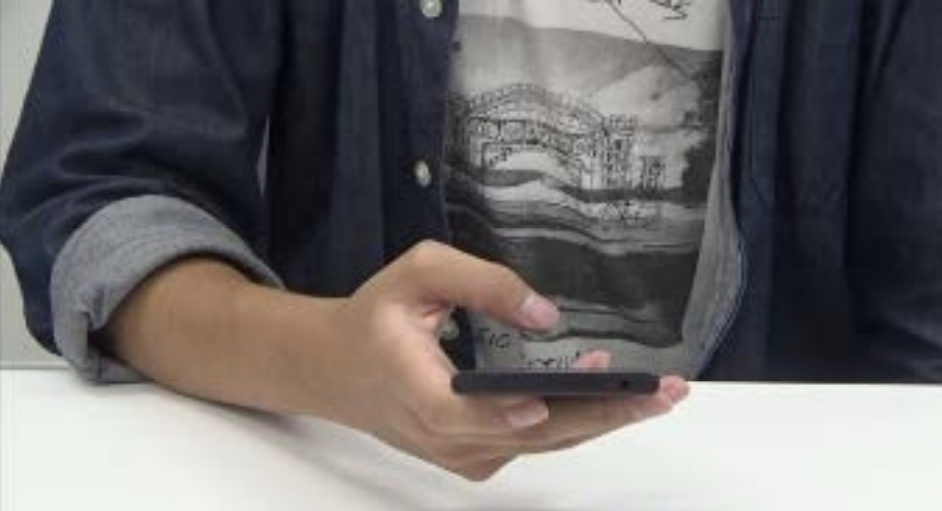 スマートフォンにおける行為を隠すジェスチャデザインの検討 の研究画像