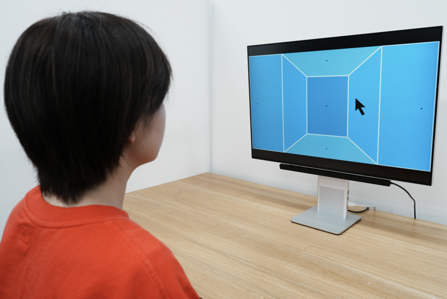 視線入力を用いた擬似触覚体験の検討 の研究画像