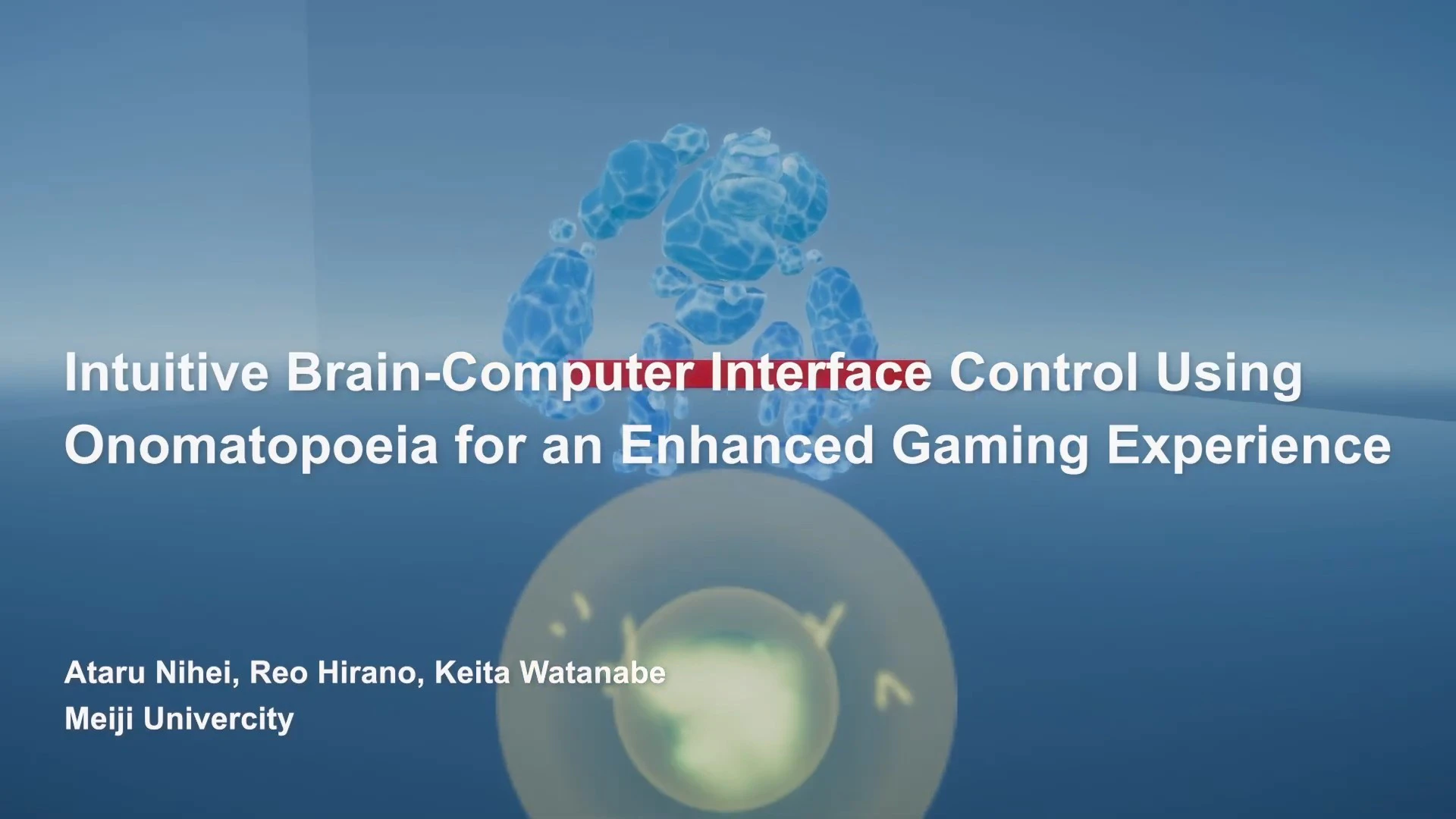 Intuitive Brain-Computer Interface Control Using Onomatopoeia for an Enhanced Gaming Experience の研究画像