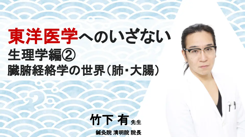 東洋医学へのいざない 生理学編② 臓腑経絡学の世界(肺・大腸)