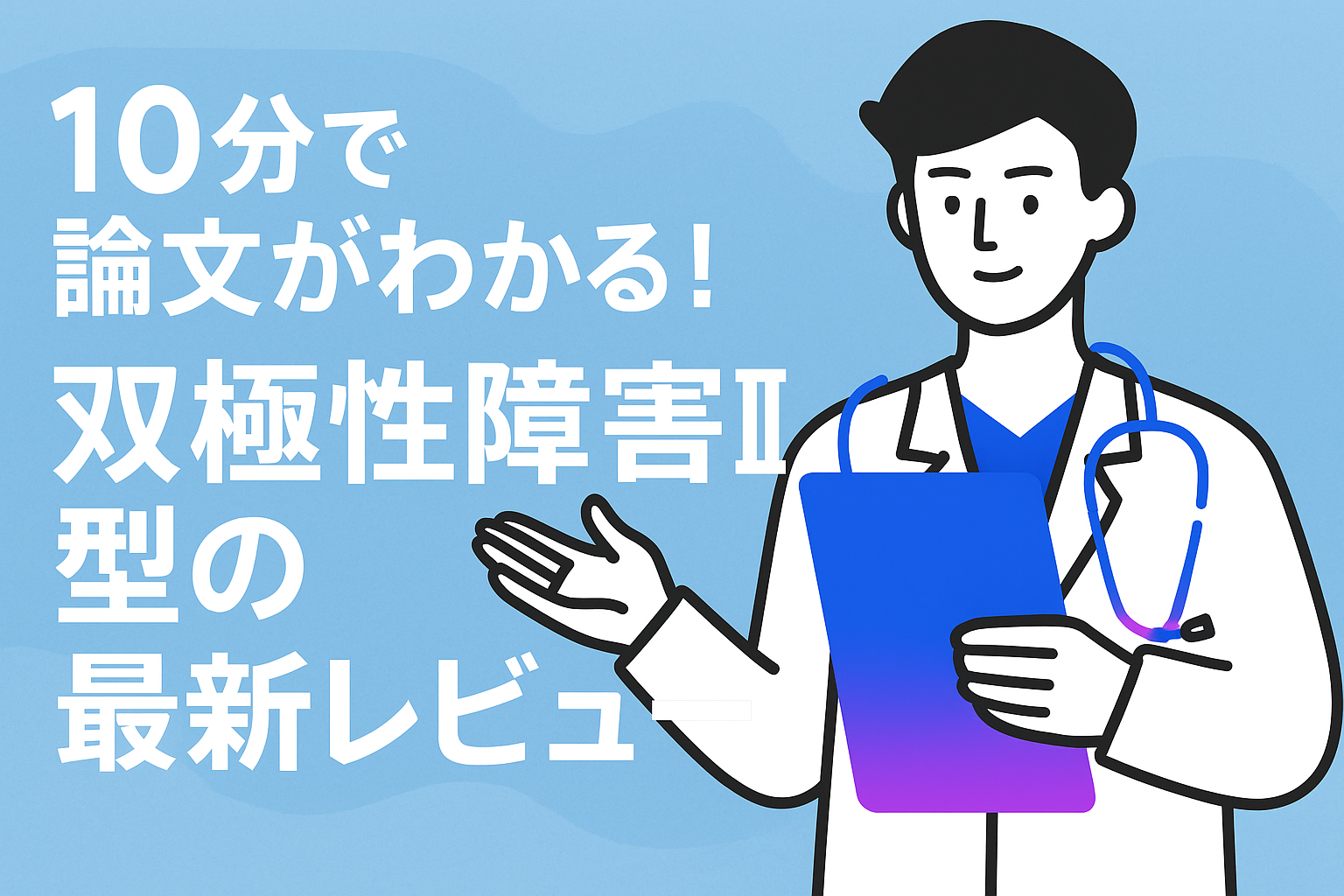 10分で論文がわかる!双極性障害II型の最新レビュー