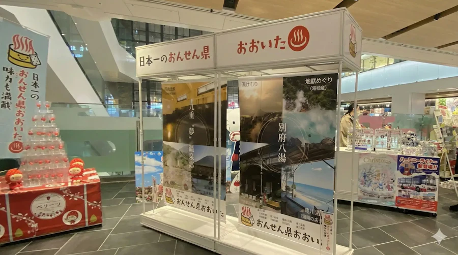 地域PR・物産イベントの会場設営の様子
