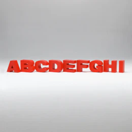 オブジェ HD-255-E アルファベット