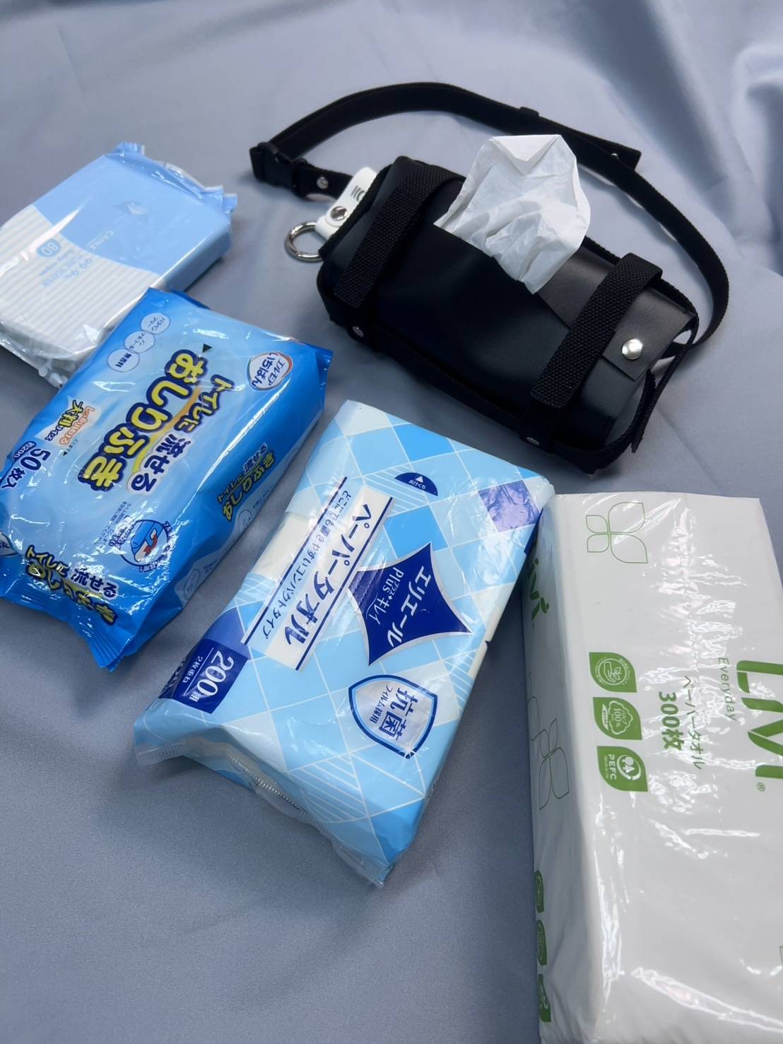 1. 箱ティッシュをそのまま収納：