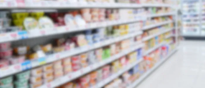 スーパーマーケットの食品売場