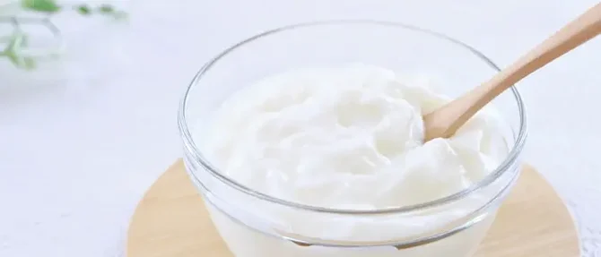 器に盛られたヨーグルト