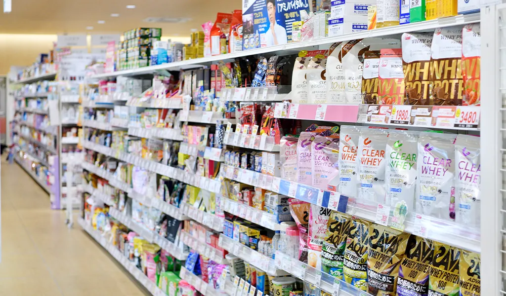 ドラッグストアの店内