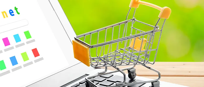 ECサイトでの買い物のイメージ