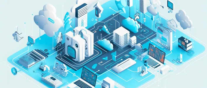 デジタルでつながる都市のイメージ