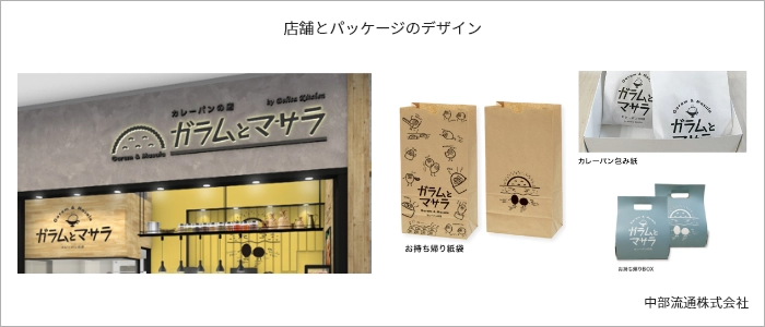 店舗とパッケージのデザイン