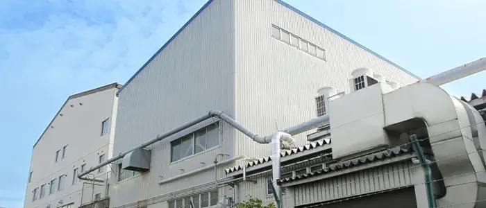 食品工場の外観