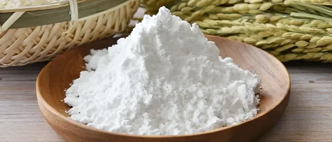 器に盛られた米粉