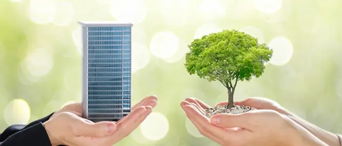 都市と緑のイメージ