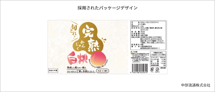 採用されたパッケージデザイン