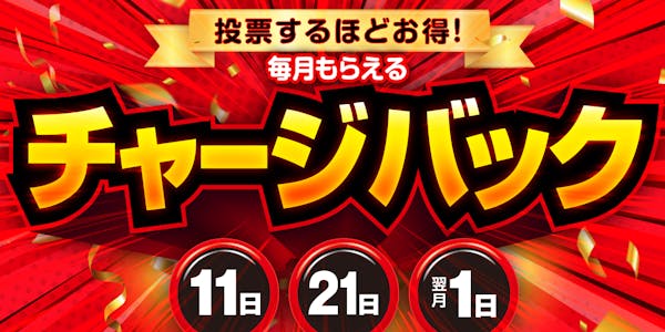 3%チャージバックキャンペーン