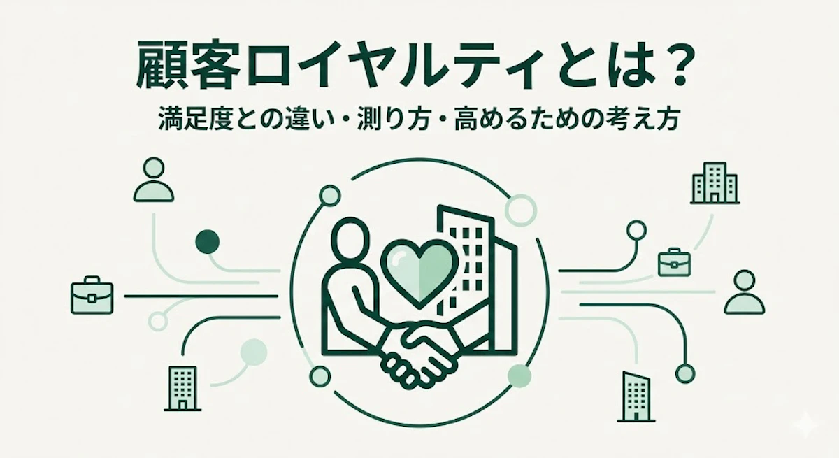 顧客ロイヤルティとは？満足度との違い・測り方・高めるための考え方