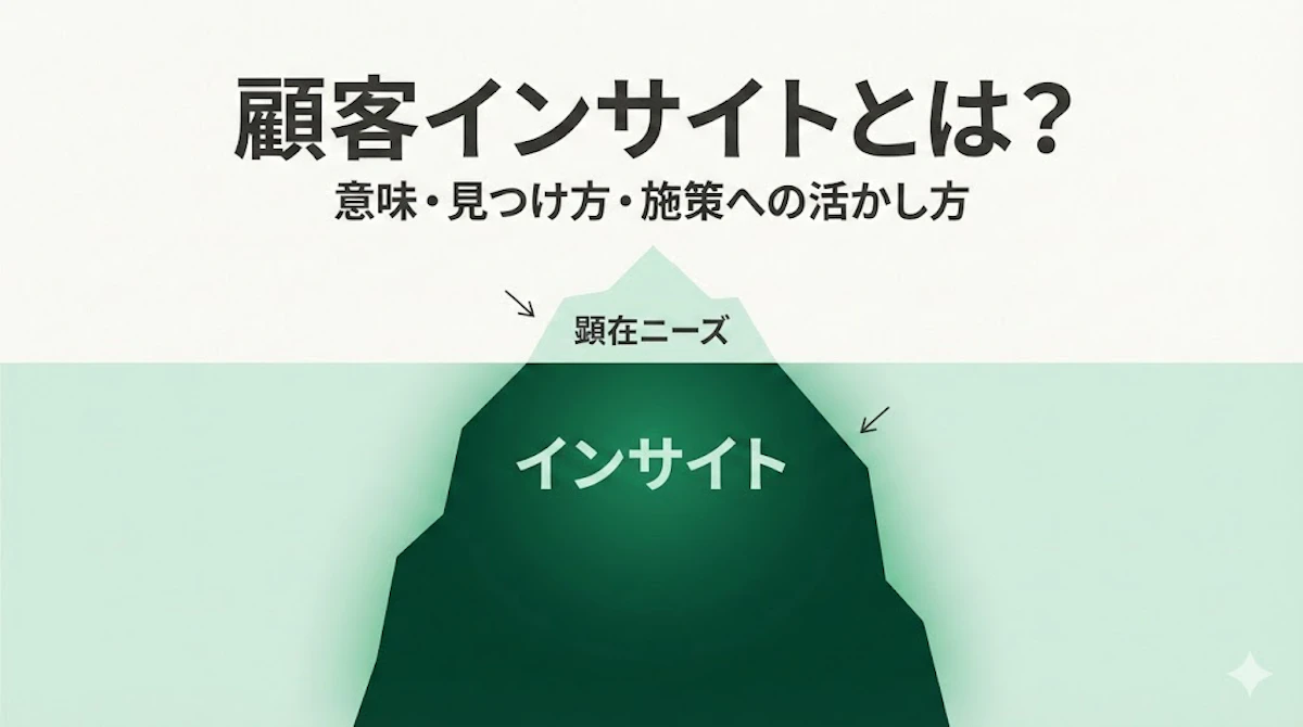 顧客インサイトとは？ 潜在ニーズとの違い・見つけ方・活用事例を完全解説