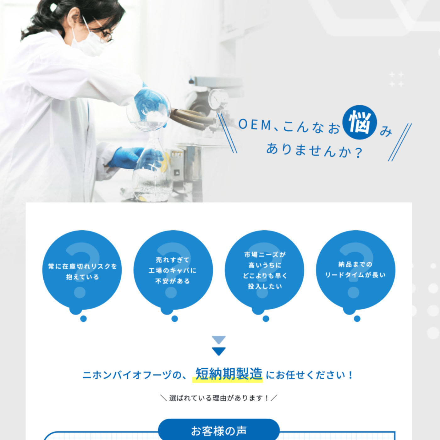 ニホンバイオフーヅ製造 Webサイト