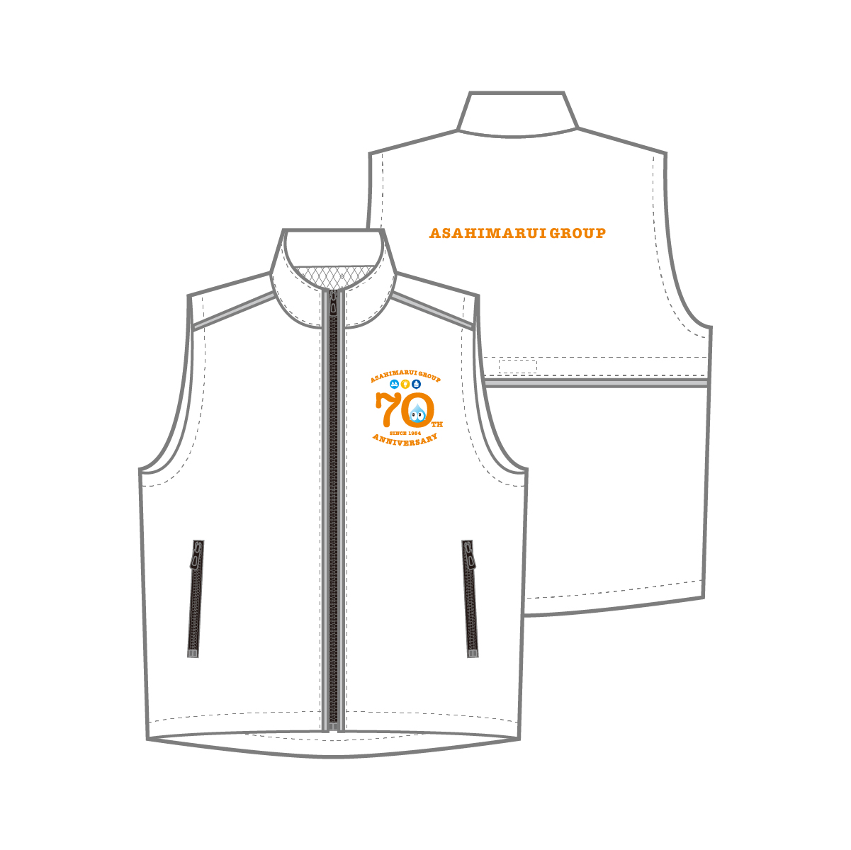 旭マルヰ 70周年 記念ロゴデザイン