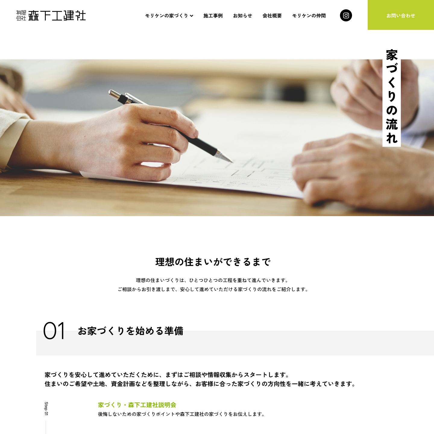 Webサイト制作「森下工建社Webサイトリニューアル」