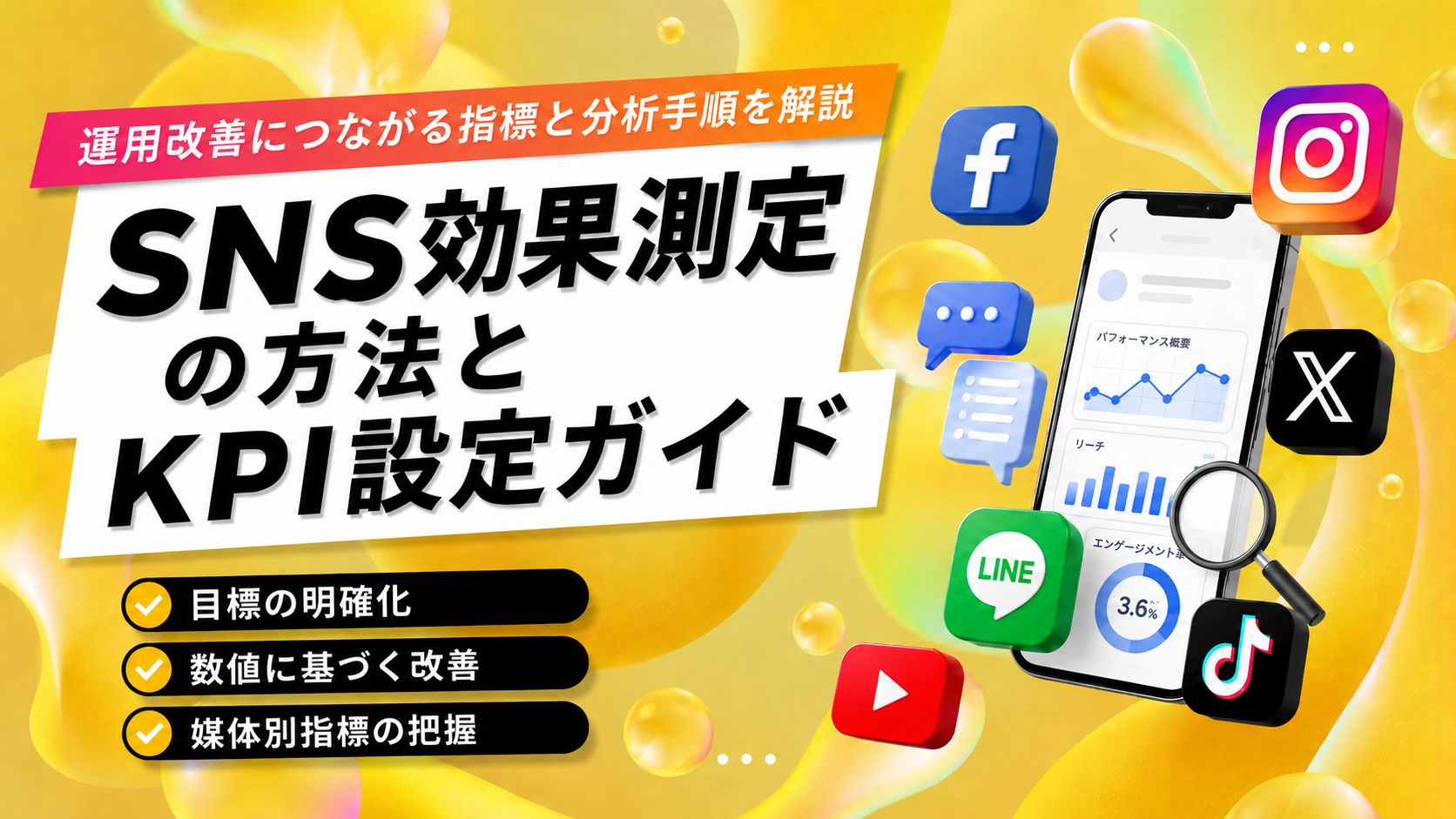 SNS効果測定の方法とKPI設定ガイド｜運用改善につながる指標と分析手順を解説