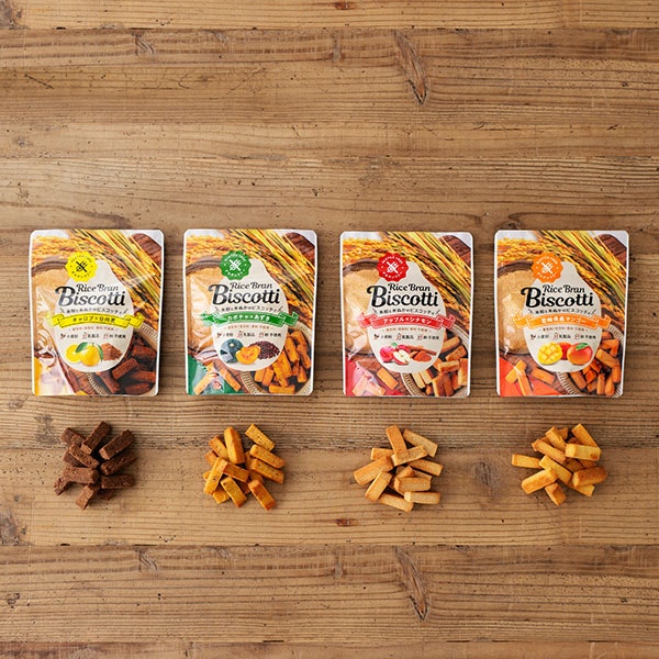 高千穂ムラたび RICE BRAN BISCOTTIパッケージデザイン
