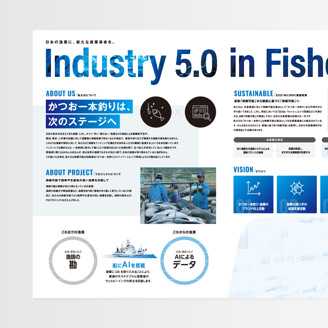 浅野水産 Webサイト/パンフレット