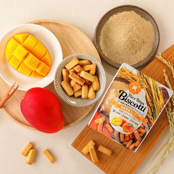 高千穂ムラたび RICE BRAN BISCOTTIパッケージデザイン