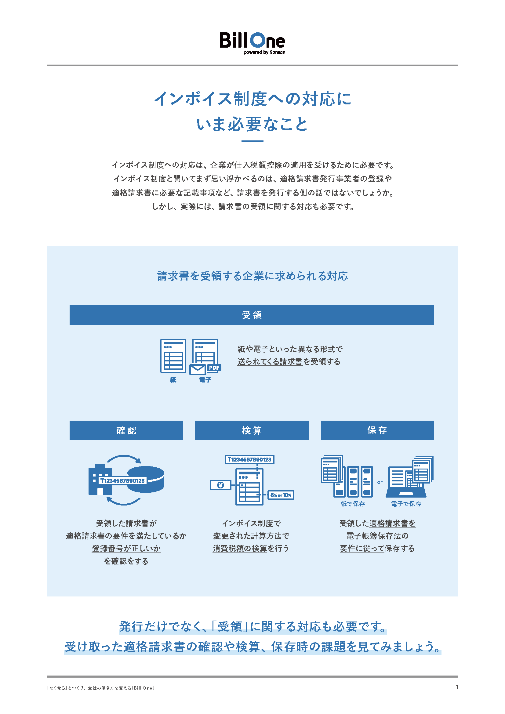 インボイス制度対応で見落としがちな請求書「受領」の3つのポイント
