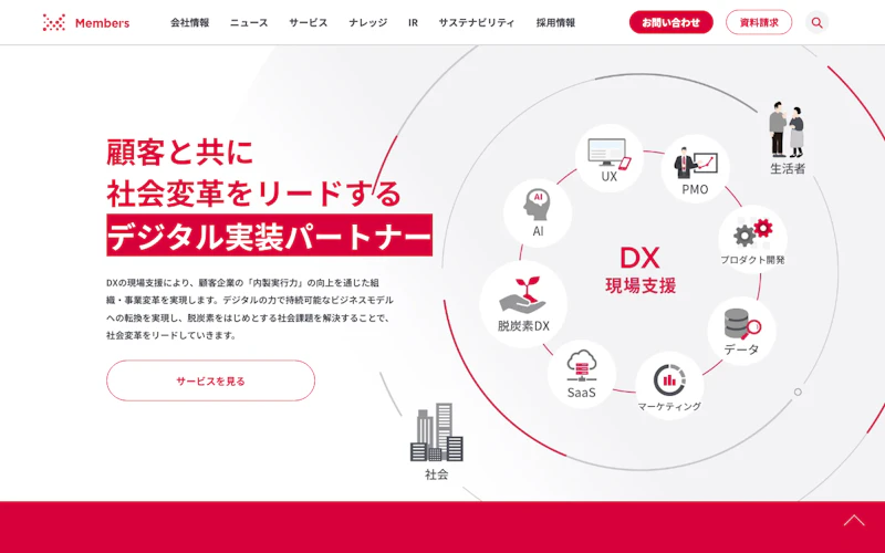 株式会社メンバーズの公式サイト