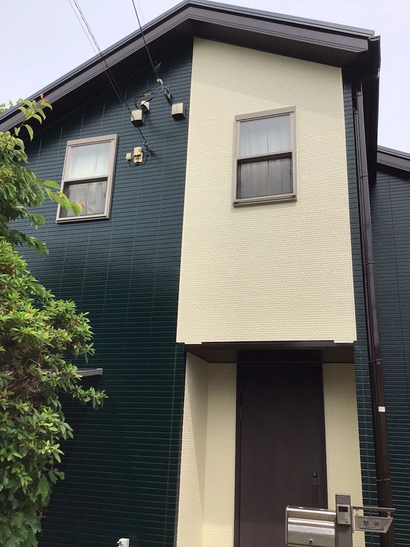 戸建ての外壁塗装工事の施工後