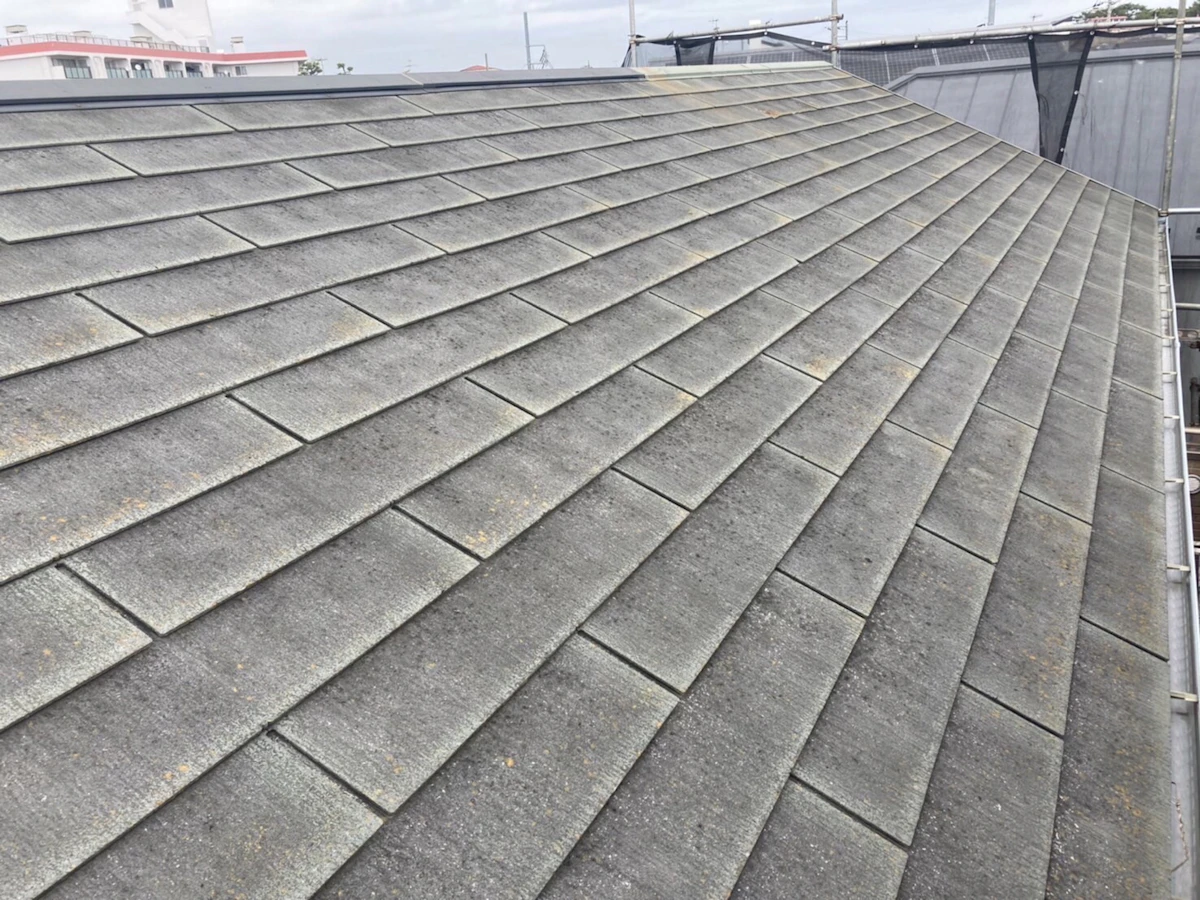 戸建ての屋根の葺き替え工事の施工前