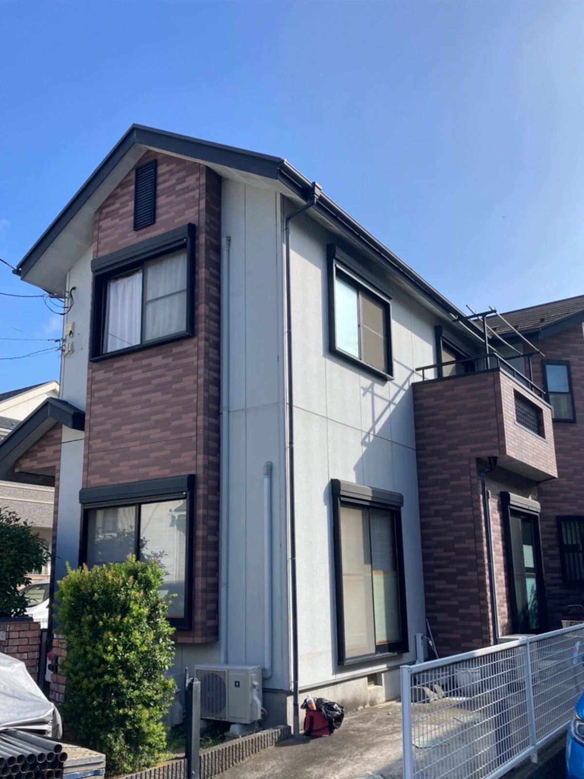 戸建ての外壁塗装、防水工事、屋根葺き替え工事（茅ヶ崎市）の施工前